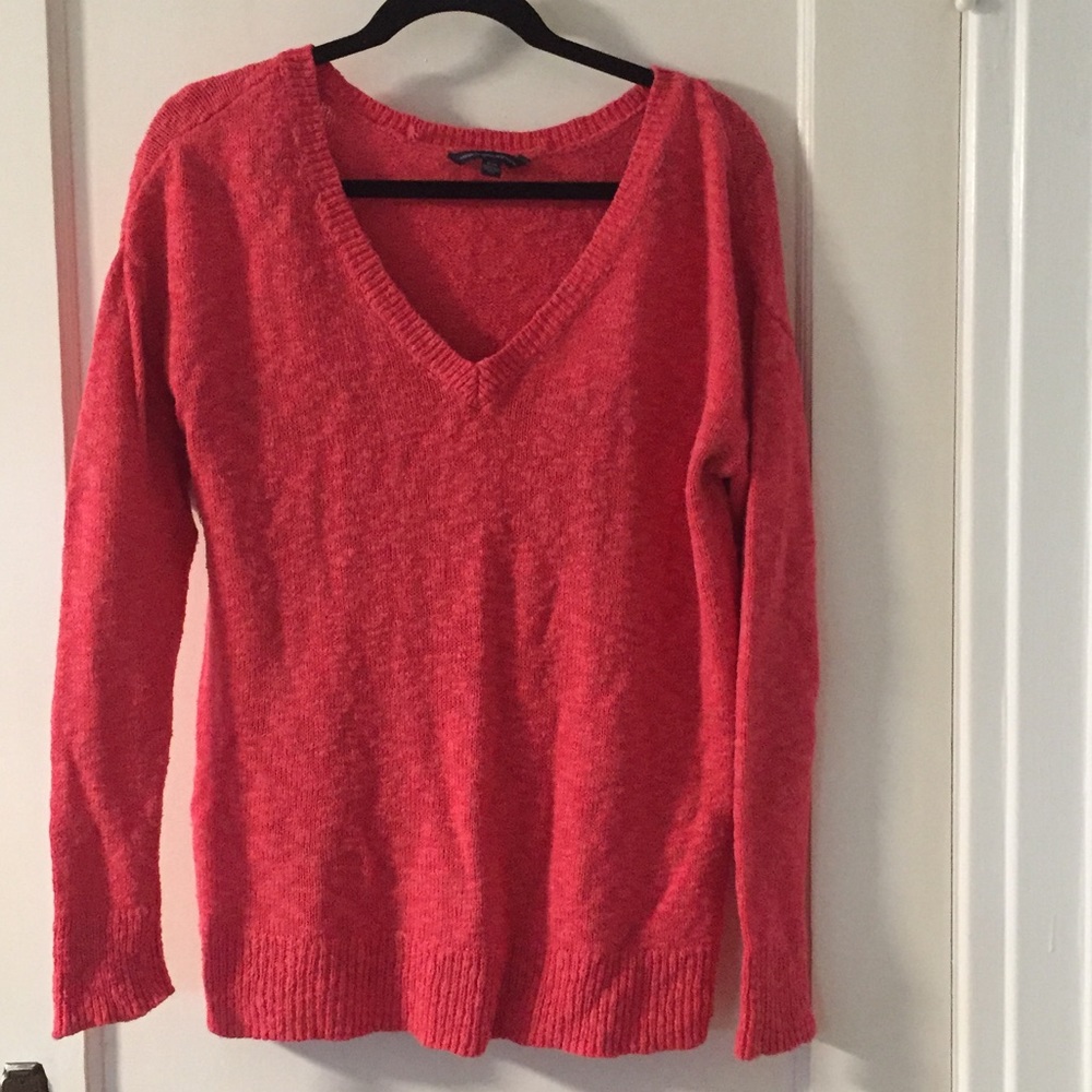 AE pink sweater